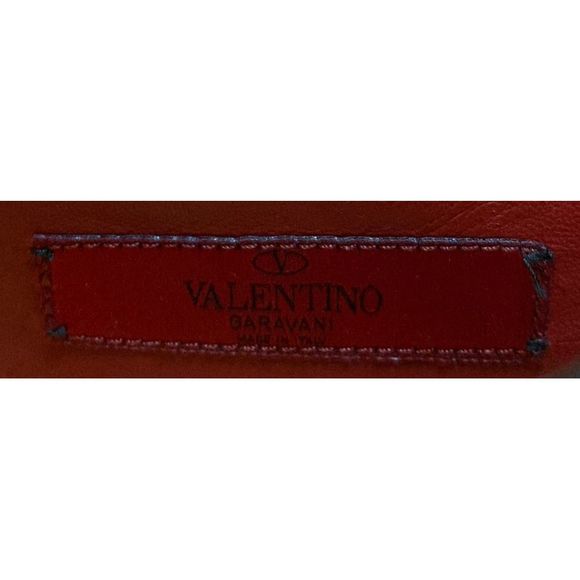 Valentino Garavani Rockstud Spike Flap Bag Quilted Patent Micro Orange - Picture 7 of 7